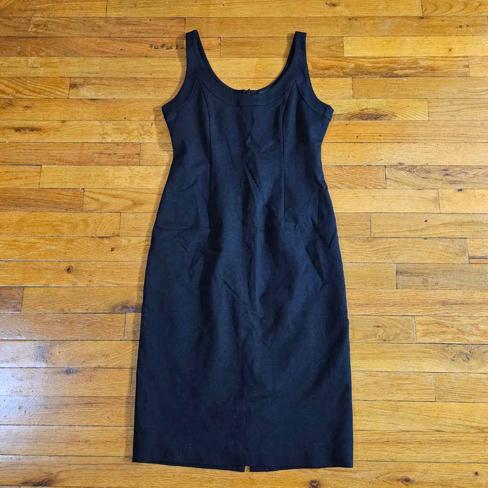 Eileen Fisher Black Viscose Stretch Sleeveless Dress XS